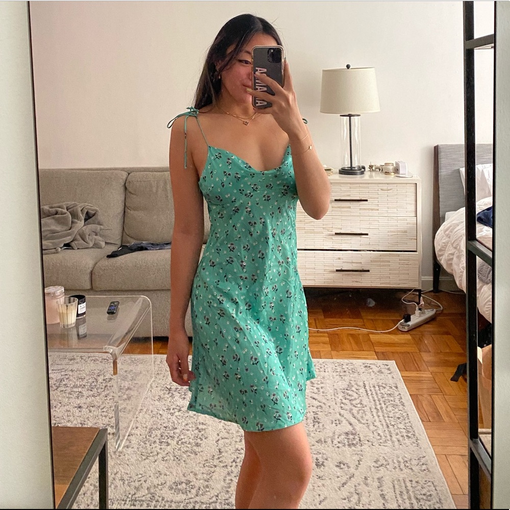 Green spring dress!